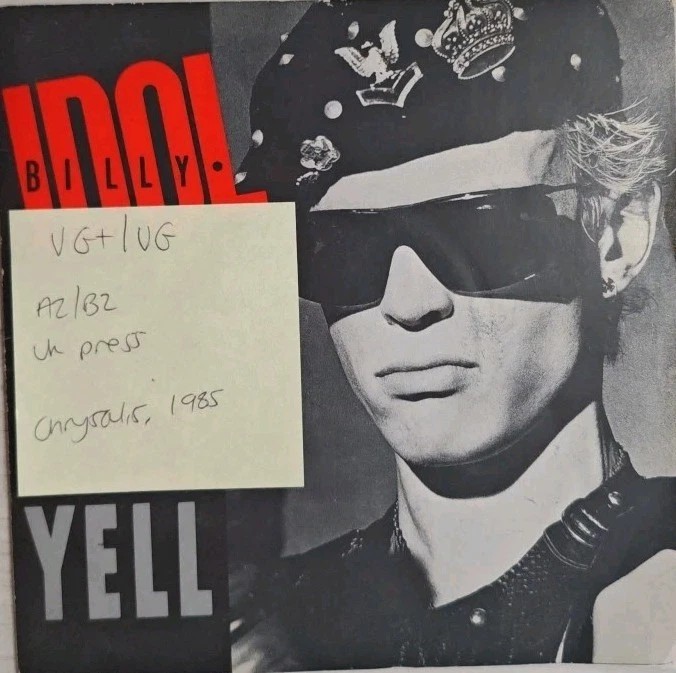 Billy Idol Rebel Yell Vinyl Record 7" VG+/VG IDOL6 1985 sleeve Billy Idol Rebel Yell Vinyl Record 7" VG+/VG IDOL6 1985 sleeve