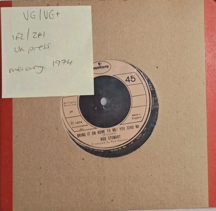 Rod Stewart Farewell Vinyl Record 7" VG/VG+ 6167033 1974 sleeve Rod Stewart Farewell Vinyl Record 7" VG/VG+ 6167033 1974 sleeve