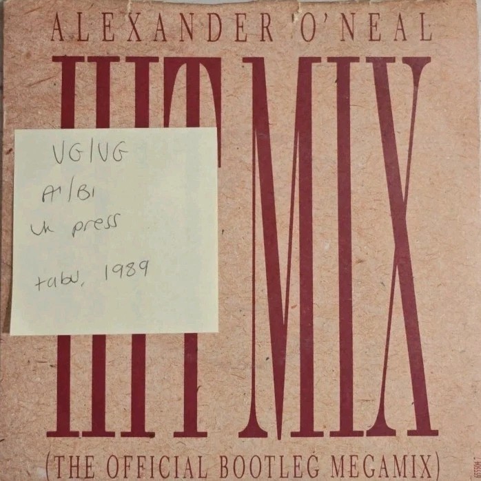 Alexander O'Neal Hit Mix Vinyl Record 7" VG/VG 6555047 1989 sleeve Alexander O'Neal Hit Mix Vinyl Record 7" VG/VG 6555047 1989 sleeve