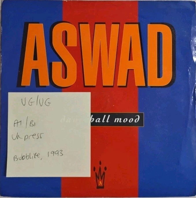 Aswad Dancehall Mood Vinyl Record 7" VG/VG BUBB1 1993 sleeve Aswad Dancehall Mood Vinyl Record 7" VG/VG BUBB1 1993 sleeve