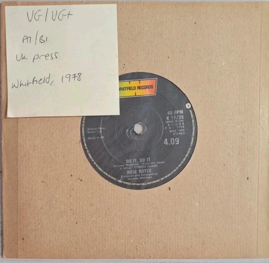 Rose Royce Love Don't Live Here Anymore Vinyl Record 7" VG/VG+ K17236 1978 sleeve Rose Royce Love Don't Live Here Anymore Vinyl Record 7" VG/VG+ K17236 1978 sleeve