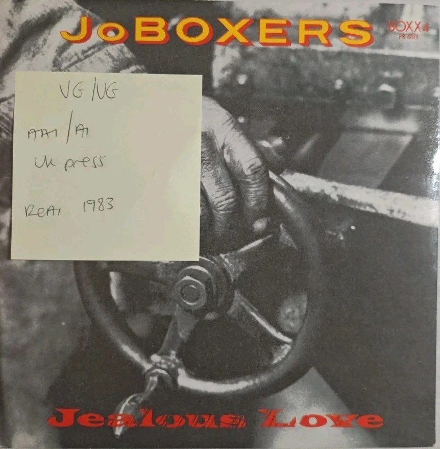 JoBoxers Jealous Love Vinyl Record 7" VG/VG BOXX4 1983 sleeve JoBoxers Jealous Love Vinyl Record 7" VG/VG BOXX4 1983 sleeve