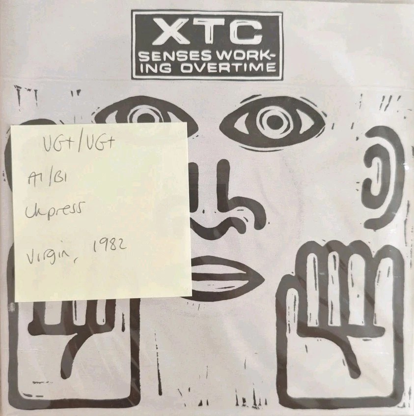 XTC Senses Working Overtime Vinyl Record 7" VG+/VG+ VS462 1982 sleeve XTC Senses Working Overtime Vinyl Record 7" VG+/VG+ VS462 1982 sleeve