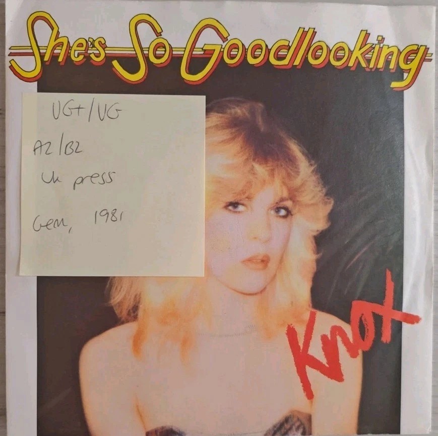 Knox She's So Goodlooking Vinyl Record 7" VG+/VG GEMS46 1981 sleeve Knox She's So Goodlooking Vinyl Record 7" VG+/VG GEMS46 1981 sleeve
