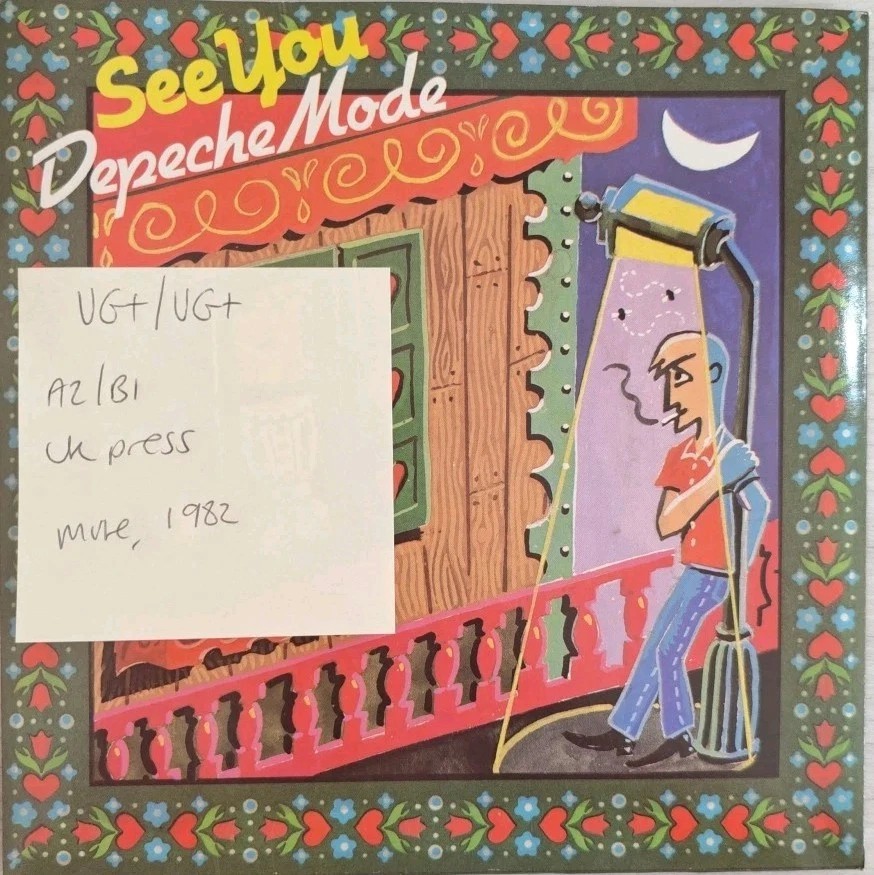 Depeche Mode See You Vinyl Record 7" VG+/VG+ 7 MUTE 018 1982 sleeve Depeche Mode See You Vinyl Record 7" VG+/VG+ 7 MUTE 018 1982 sleeve
