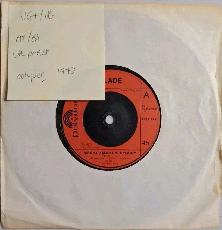 Slade Don't Blame Me Vinyl Record 7" VG+/VG 2058422 1973 sleeve Slade Don't Blame Me Vinyl Record 7" VG+/VG 2058422 1973 sleeve