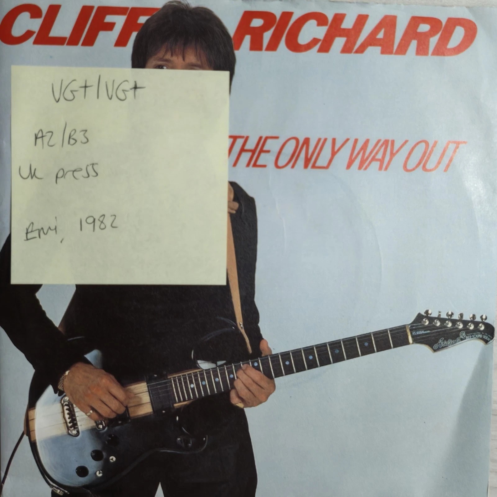 Cliff Richard The Only Way Out Vinyl Record 7" VG+/VG+ EMI 5318 1982 sleeve Cliff Richard The Only Way Out Vinyl Record 7" VG+/VG+ EMI 5318 1982 sleeve