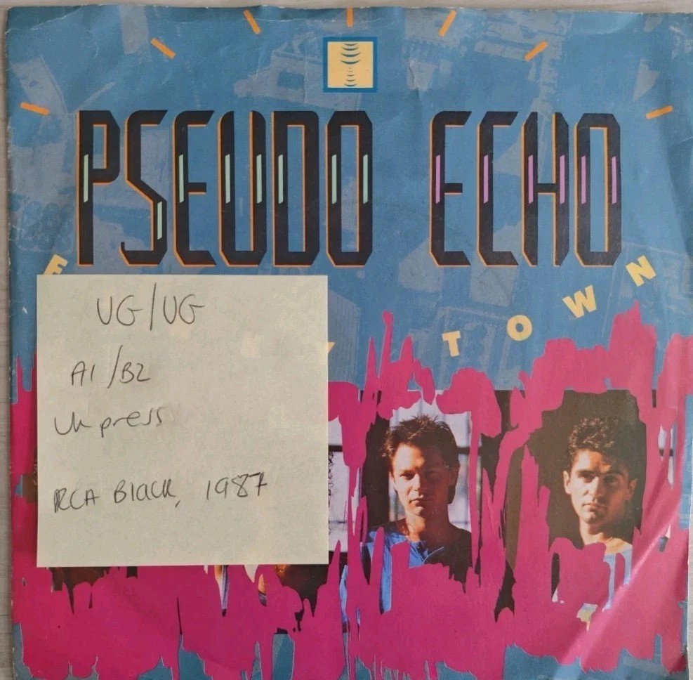 Pseudo Echo Funky Town Vinyl Record 7" VG/VG PB49705 1987 sleeve Pseudo Echo Funky Town Vinyl Record 7" VG/VG PB49705 1987 sleeve