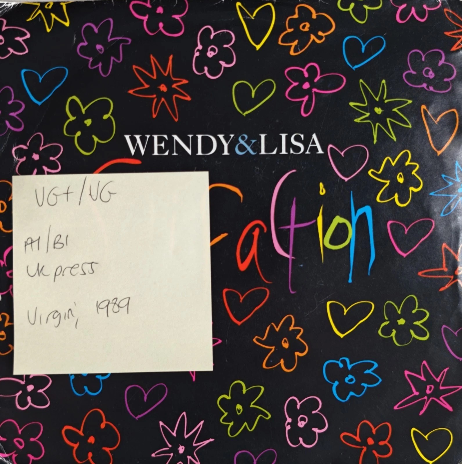 Wendy & Lisa Satisfaction Vinyl Record 7" VG+/VG VS 1194 1989 sleeve Wendy & Lisa Satisfaction Vinyl Record 7" VG+/VG VS 1194 1989 sleeve