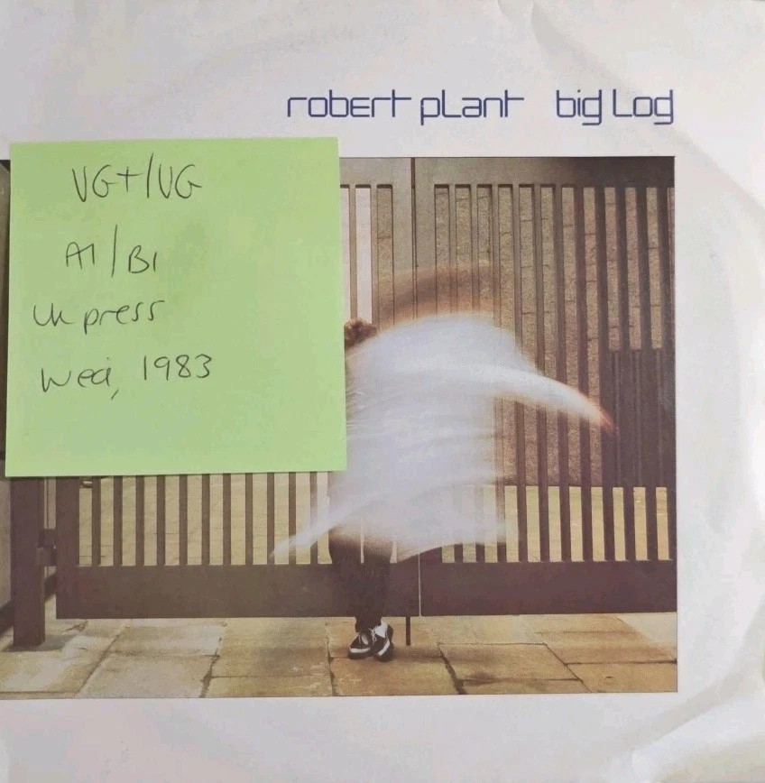 Robert Plant Big Log Vinyl Record 12" VG+/VG B9848T 1983 sleeve Robert Plant Big Log Vinyl Record 12" VG+/VG B9848T 1983 sleeve