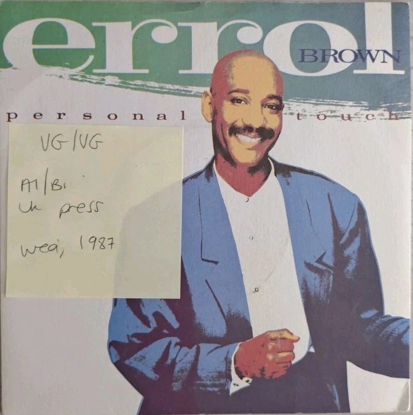 Errol Brown Personal Touch Vinyl Record 12" VG/VG YZ130T 1987 sleeve Errol Brown Personal Touch Vinyl Record 12" VG/VG YZ130T 1987 sleeve