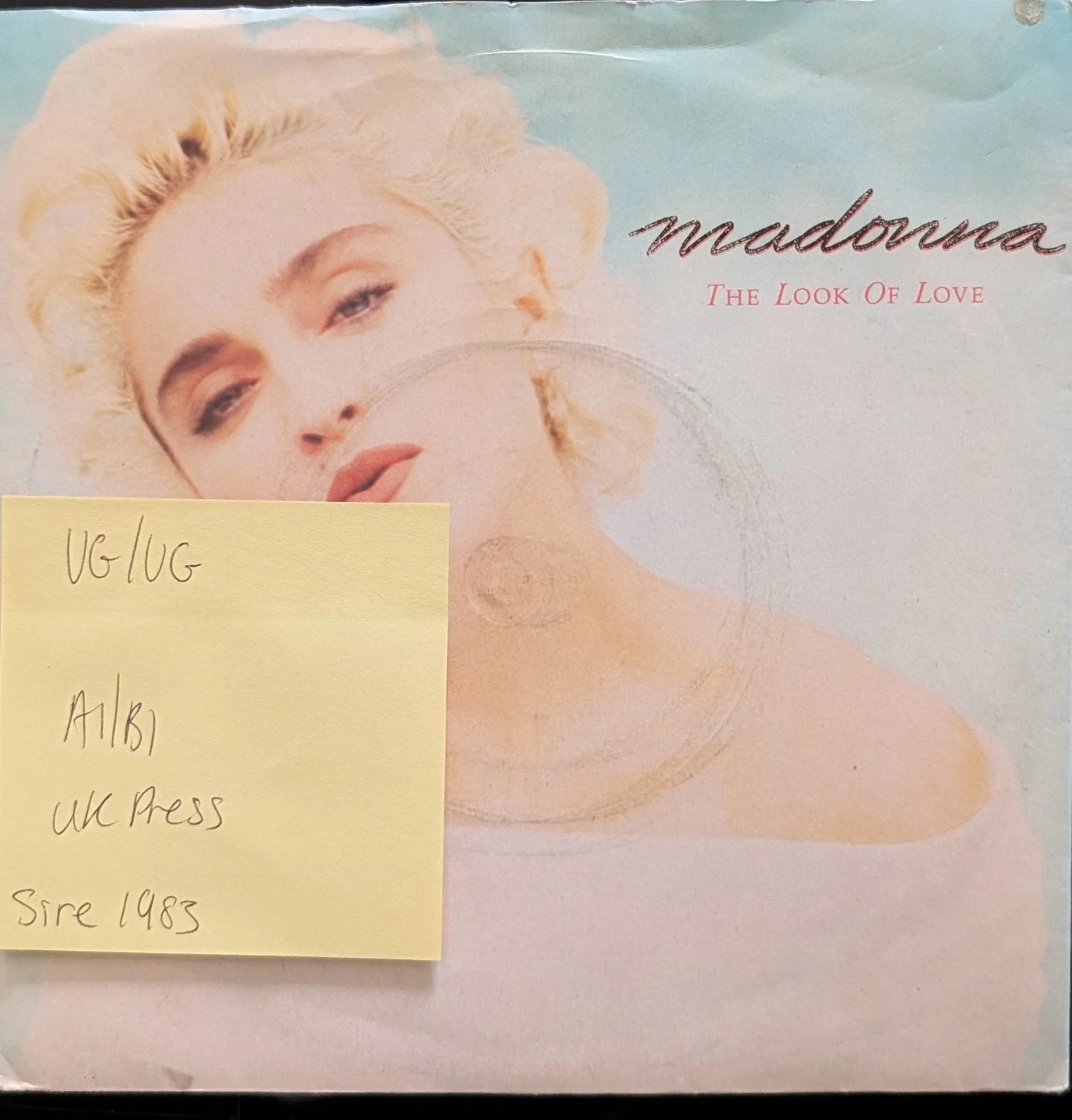 Madonna Look of Love Vinyl Record 12" VG/VG W8115T 1987 sleeve Madonna Look of Love Vinyl Record 12" VG/VG W8115T 1987 sleeve
