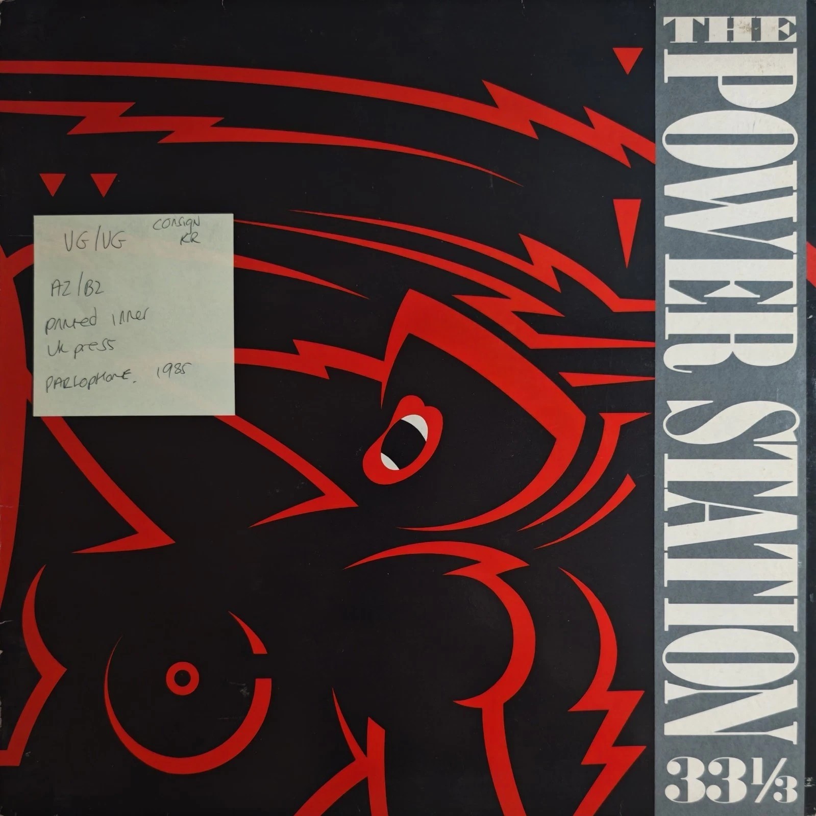 The Power Station The Power Station 33 1/3 Vinyl Record LP VG/VG POST1 1985 vinyl record sleeve The Power Station The Power Station 33 1/3 Vinyl Record LP VG/VG POST1 1985 vinyl record sleeve