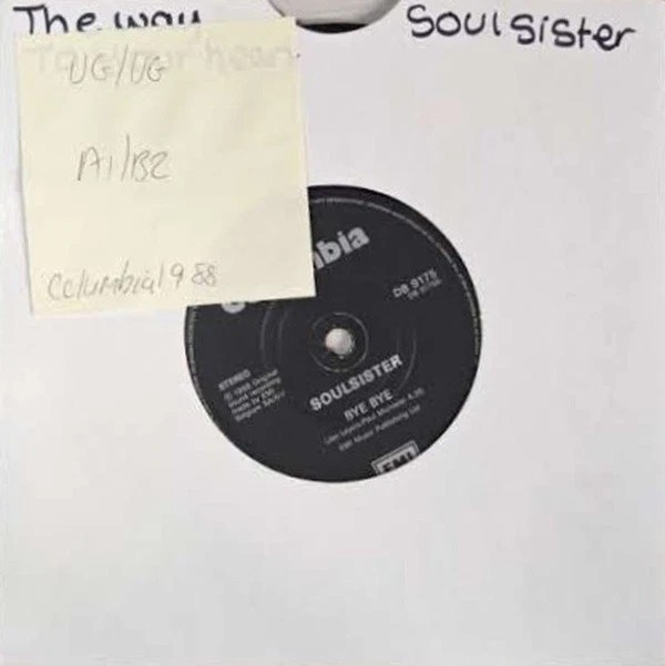Soulsister The Way To Your Heart Vinyl Record 7" VG/VG DB9175 1989 vinyl record sleeve Soulsister The Way To Your Heart Vinyl Record 7" VG/VG DB9175 1989 vinyl record sleeve