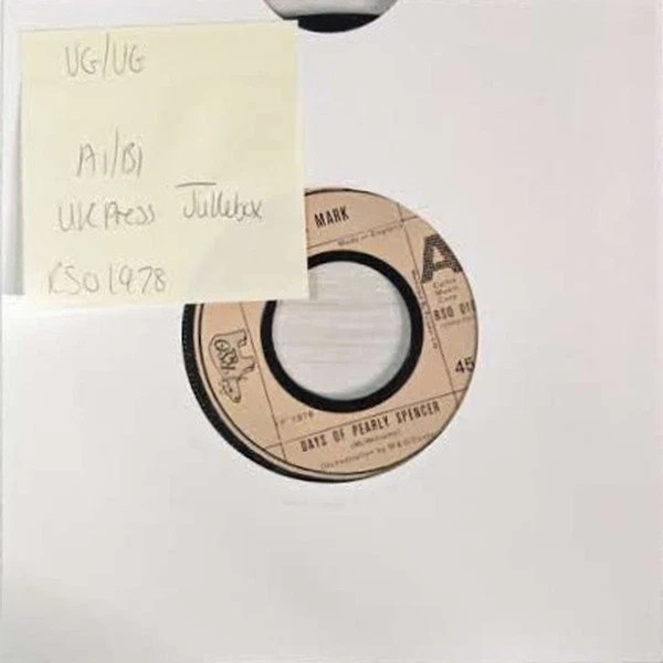 Trade Mark Days Of Pearly Spencer Vinyl Record 7" VG/VG RSO018 vinyl record sleeve Trade Mark Days Of Pearly Spencer Vinyl Record 7" VG/VG RSO018 vinyl record sleeve