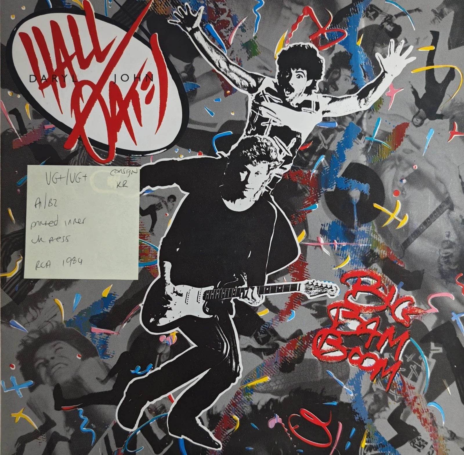 Daryl Hall & John Oates Big Bam Boom Vinyl Record LP VG+/VG+ PL85309 1984 vinyl record sleeve Daryl Hall & John Oates Big Bam Boom Vinyl Record LP VG+/VG+ PL85309 1984 vinyl record sleeve