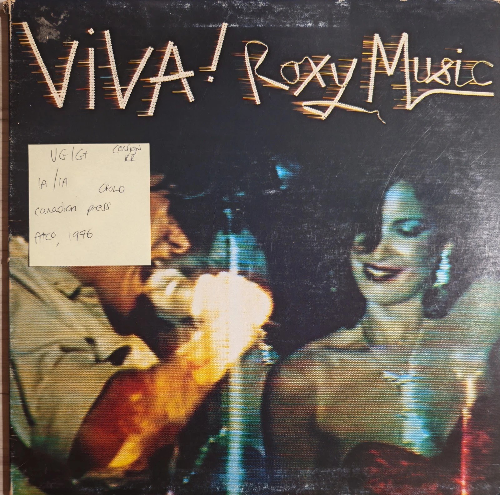 Roxy Music Viva! Roxy Music Vinyl Record LP VG/G+ SD36-139 1976 vinyl record sleeve Roxy Music Viva! Roxy Music Vinyl Record LP VG/G+ SD36-139 1976 vinyl record sleeve