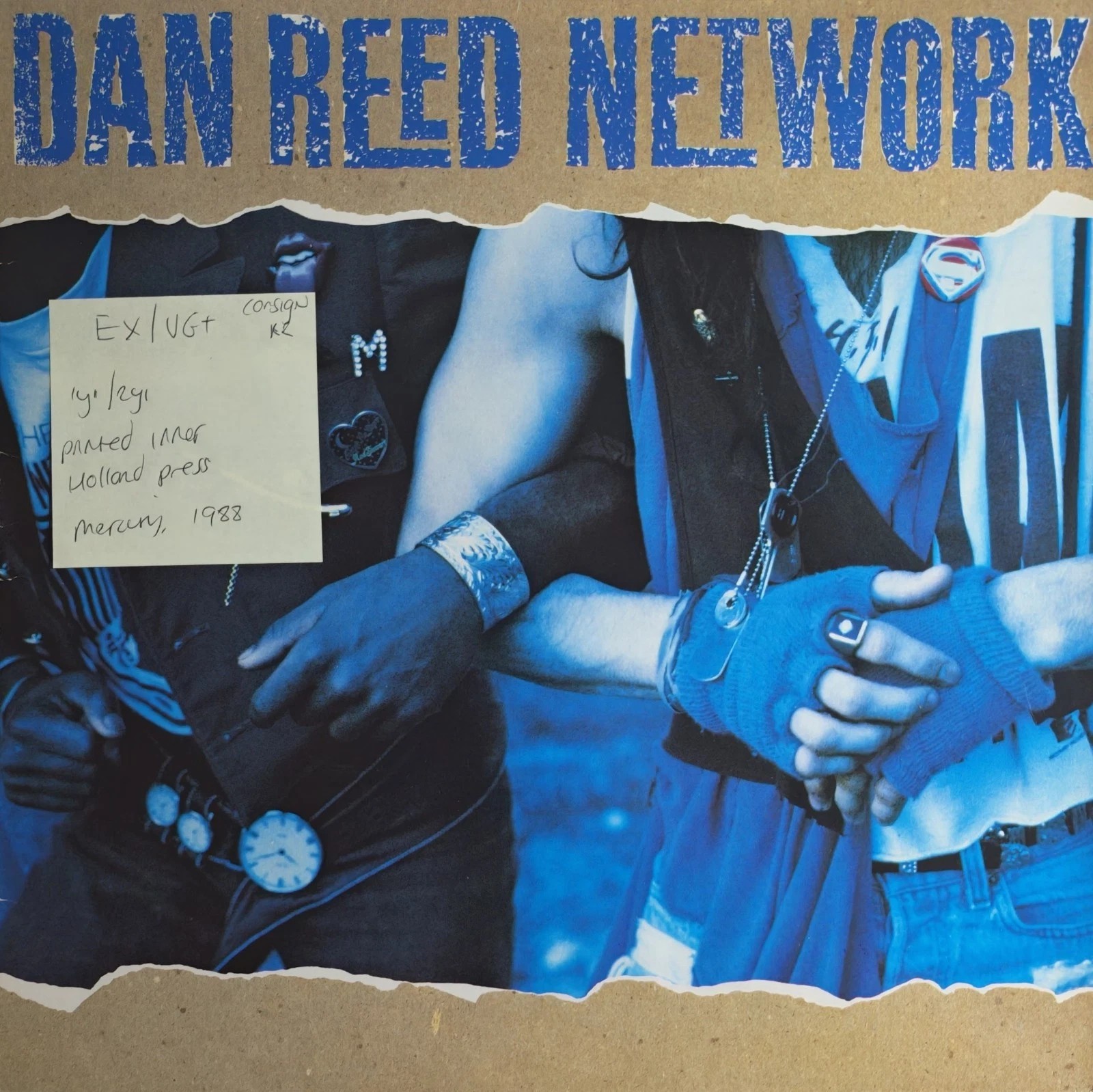 Dan Reed Network Dan Reed Network Vinyl Record LP EX/VG+ MERH123 1988 vinyl record sleeve Dan Reed Network Dan Reed Network Vinyl Record LP EX/VG+ MERH123 1988 vinyl record sleeve