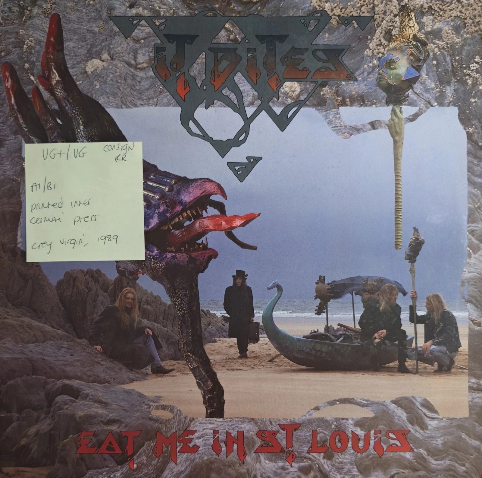 It Bites Eat Me In St Louis Vinyl Record LP VG+/VG V2591 1989 vinyl record sleeve It Bites Eat Me In St Louis Vinyl Record LP VG+/VG V2591 1989 vinyl record sleeve