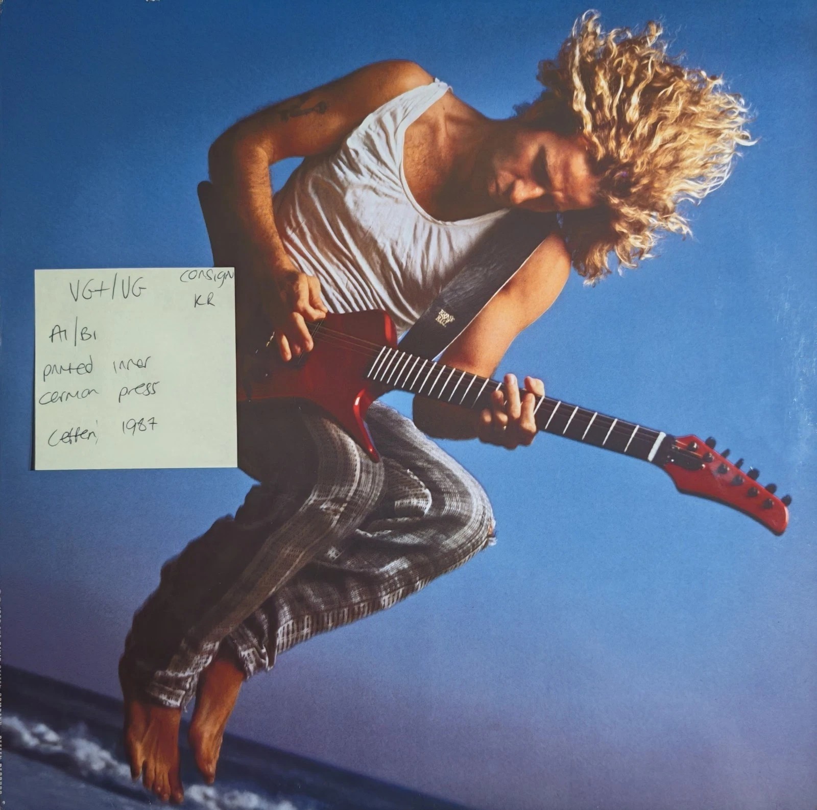 Sammy Hagar Sammy Hagar Vinyl Record LP VG+/VG 924144-1 1987 vinyl record sleeve Sammy Hagar Sammy Hagar Vinyl Record LP VG+/VG 924144-1 1987 vinyl record sleeve