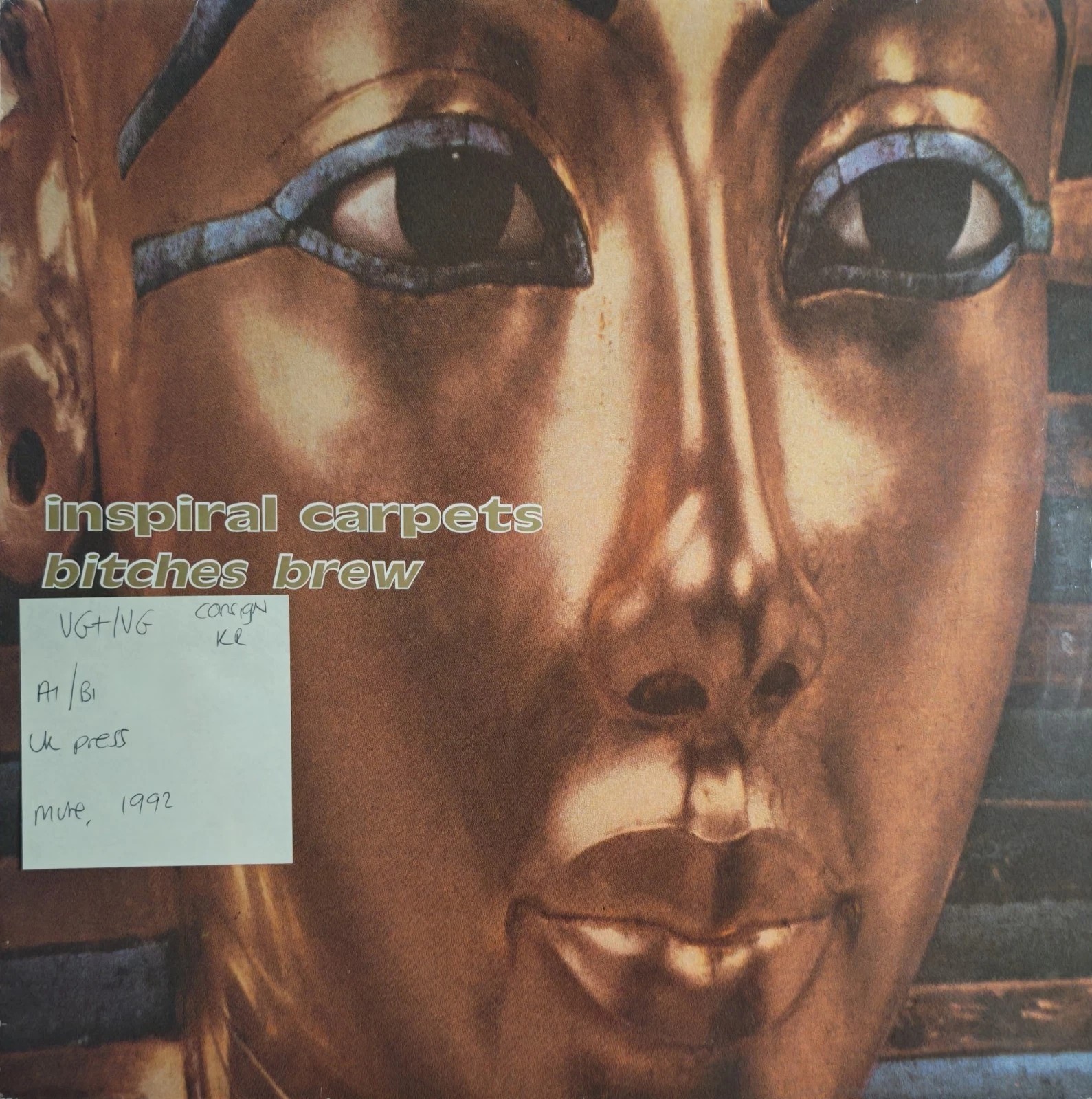 Inspiral Carpets Bitches Brew Vinyl Record 12" VG+/VG DUNG20T 1992 vinyl record sleeve Inspiral Carpets Bitches Brew Vinyl Record 12" VG+/VG DUNG20T 1992 vinyl record sleeve