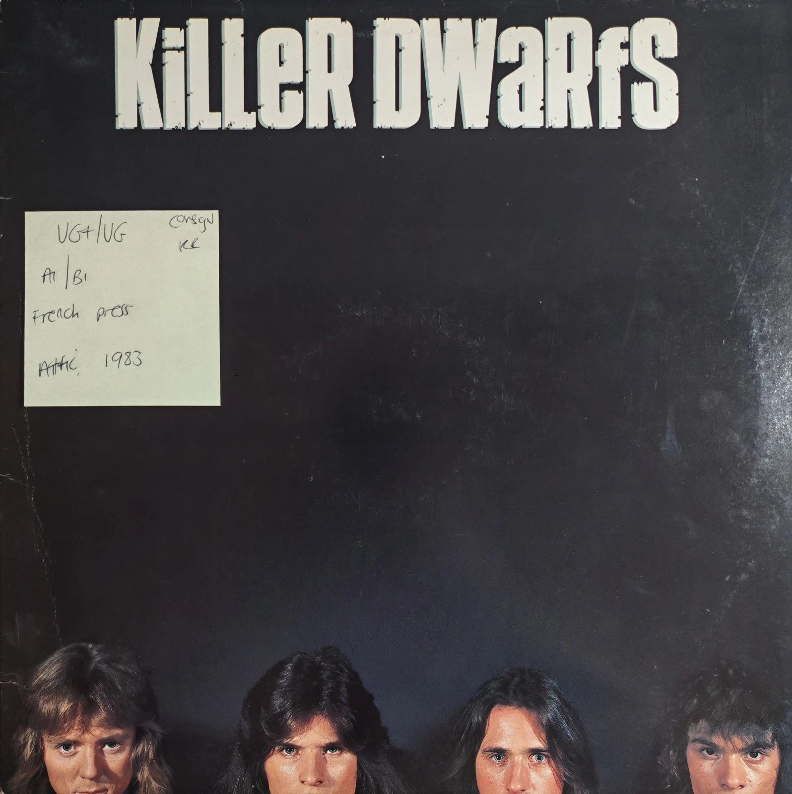 Killer Dwarfs Killer Dwarfs Vinyl Record LP VG+/VG LAT1178 1983 vinyl record sleeve Killer Dwarfs Killer Dwarfs Vinyl Record LP VG+/VG LAT1178 1983 vinyl record sleeve