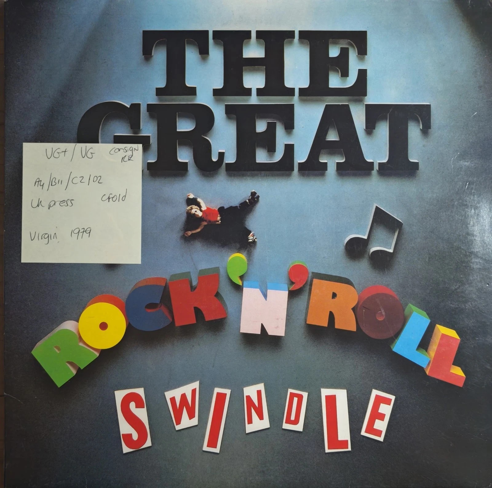 Sex Pistols The Great Rock 'N' Roll Swindle Vinyl Record 2LP VG+/VG VD2510 1979 vinyl record sleeve Sex Pistols The Great Rock 'N' Roll Swindle Vinyl Record 2LP VG+/VG VD2510 1979 vinyl record sleeve