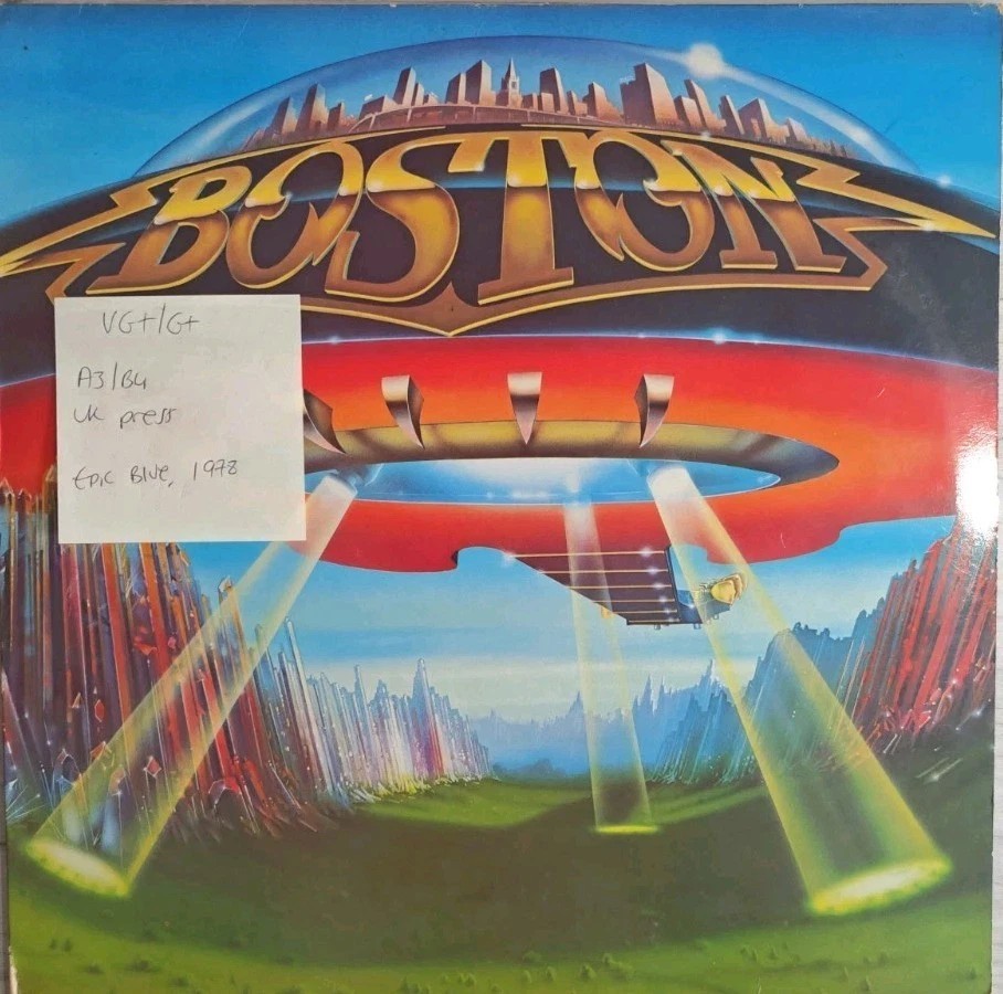 Boston Don't Look Back Vinyl Record LP VG+/G+ EPC 32048 1978 vinyl record sleeve Boston Don't Look Back Vinyl Record LP VG+/G+ EPC 32048 1978 vinyl record sleeve