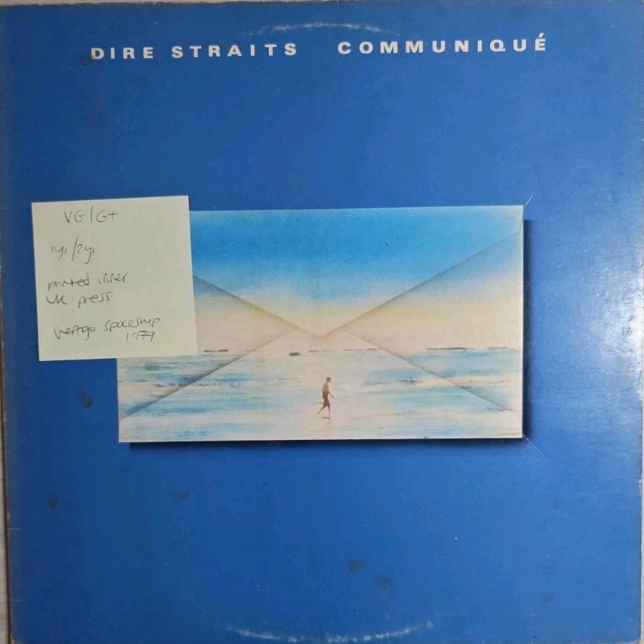 Dire Straits Communiqué Vinyl Record LP VG/G+ 9102031 1979 vinyl record sleeve Dire Straits Communiqué Vinyl Record LP VG/G+ 9102031 1979 vinyl record sleeve