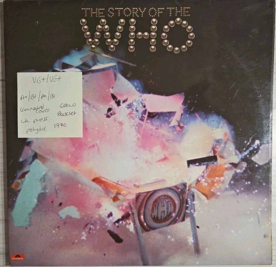 The Story of The Who Vinyl Record VG+/VG+ 2683069 1970 vinyl record sleeve The Story of The Who Vinyl Record VG+/VG+ 2683069 1970 vinyl record sleeve