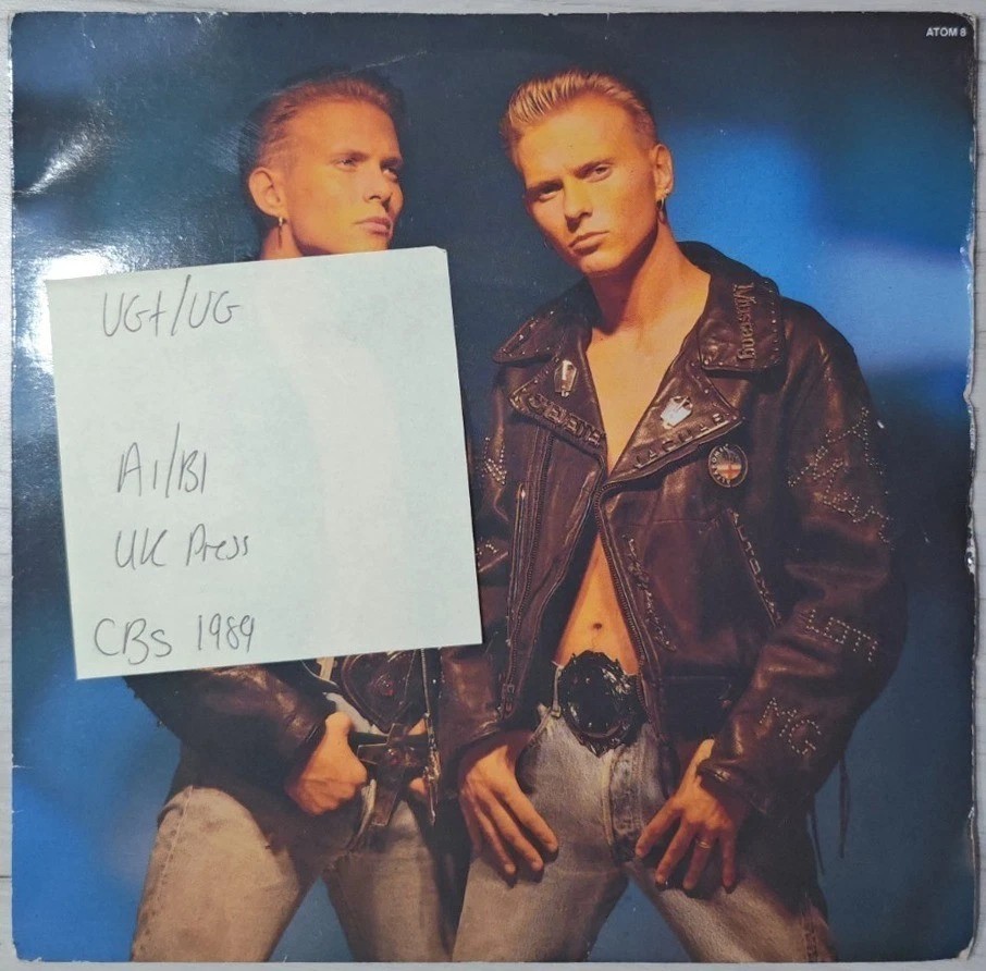 Bros Chocolate Box Vinyl Record 7" VG+/VG ATOM 8 1989 vinyl record sleeve Bros Chocolate Box Vinyl Record 7" VG+/VG ATOM 8 1989 vinyl record sleeve
