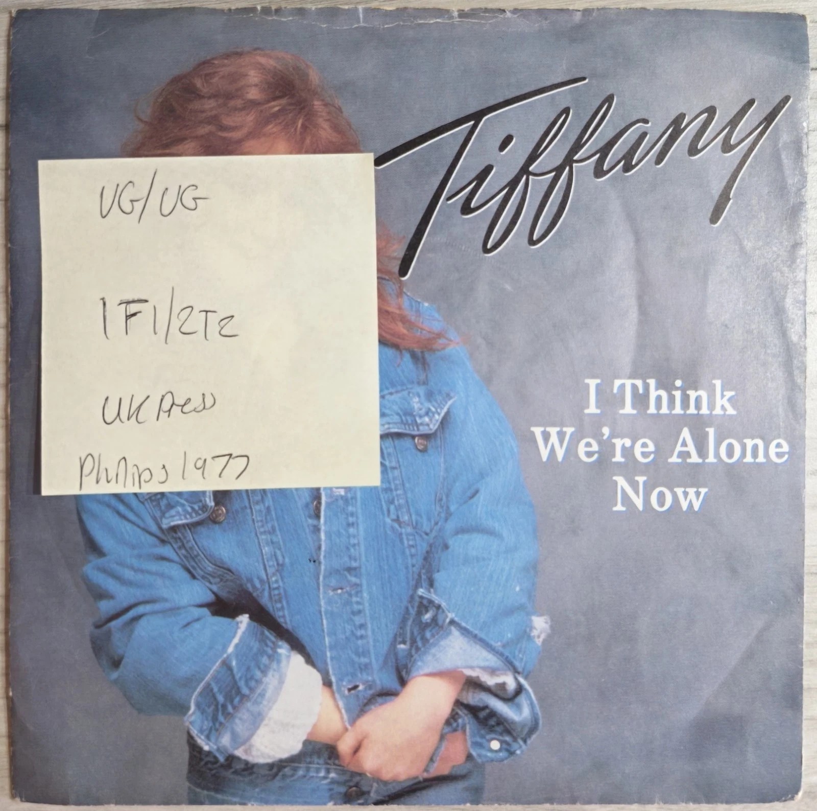 Tiffany I Think We're Alone Now Vinyl Record 7" VG/VG MCA 1211 1987 vinyl record sleeve Tiffany I Think We're Alone Now Vinyl Record 7" VG/VG MCA 1211 1987 vinyl record sleeve