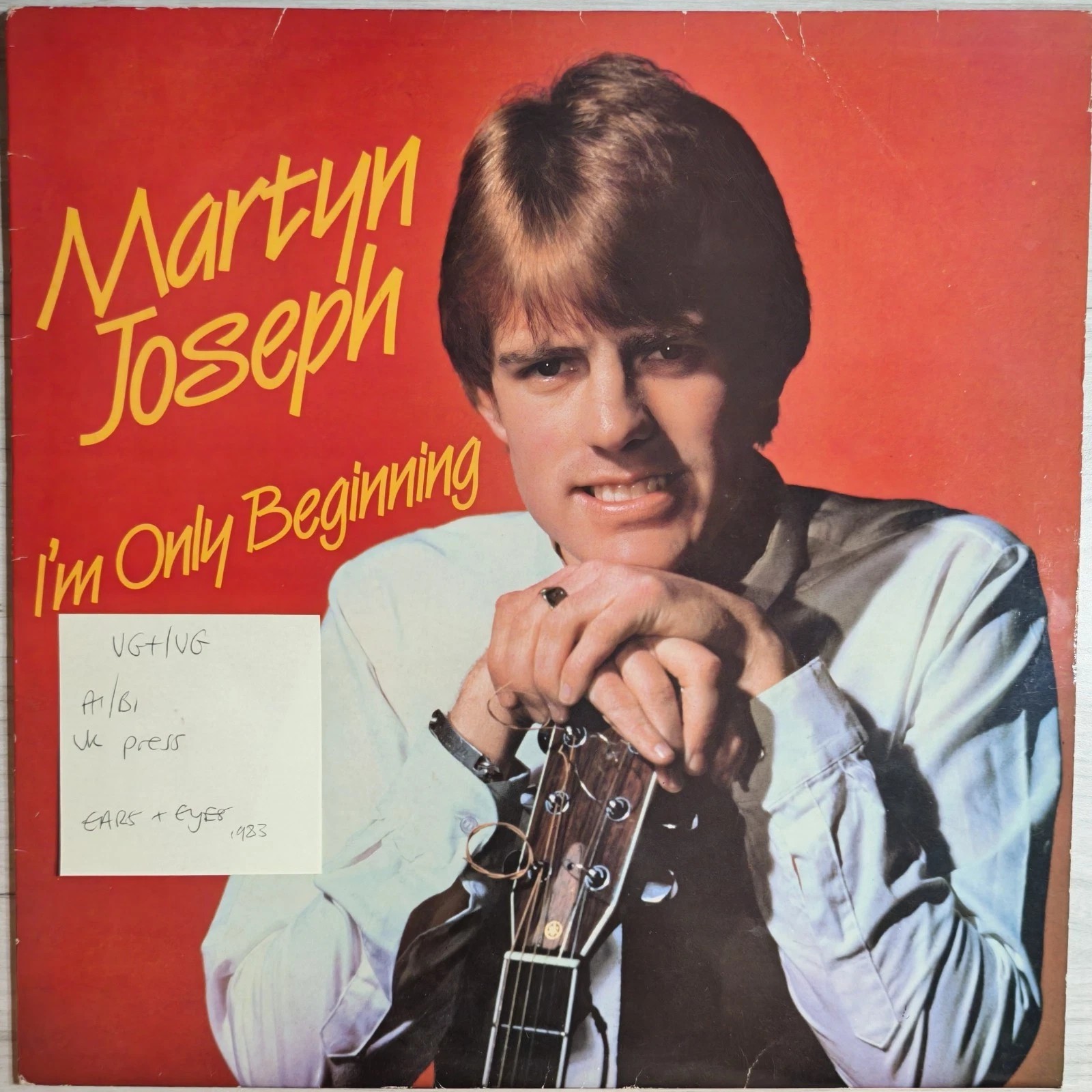 Martyn Joseph I'm Only Beginning Vinyl Record LP VG+/VG EER003 1983 vinyl record sleeve Martyn Joseph I'm Only Beginning Vinyl Record LP VG+/VG EER003 1983 vinyl record sleeve