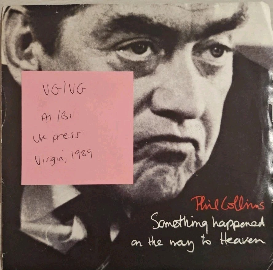 Phil Collins Something Happened On The Way To Heaven Vinyl Record VG/VG VS1251 vinyl record sleeve Phil Collins Something Happened On The Way To Heaven Vinyl Record VG/VG VS1251 vinyl record sleeve