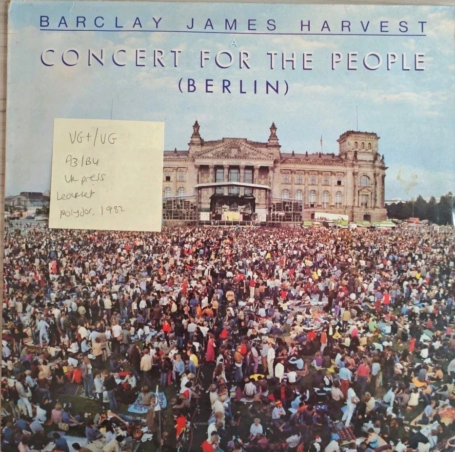 Barclay James Harvest Concert For The People Vinyl Record VG+/VG POLD 5052 1982 vinyl record sleeve Barclay James Harvest Concert For The People Vinyl Record VG+/VG POLD 5052 1982 vinyl record sleeve