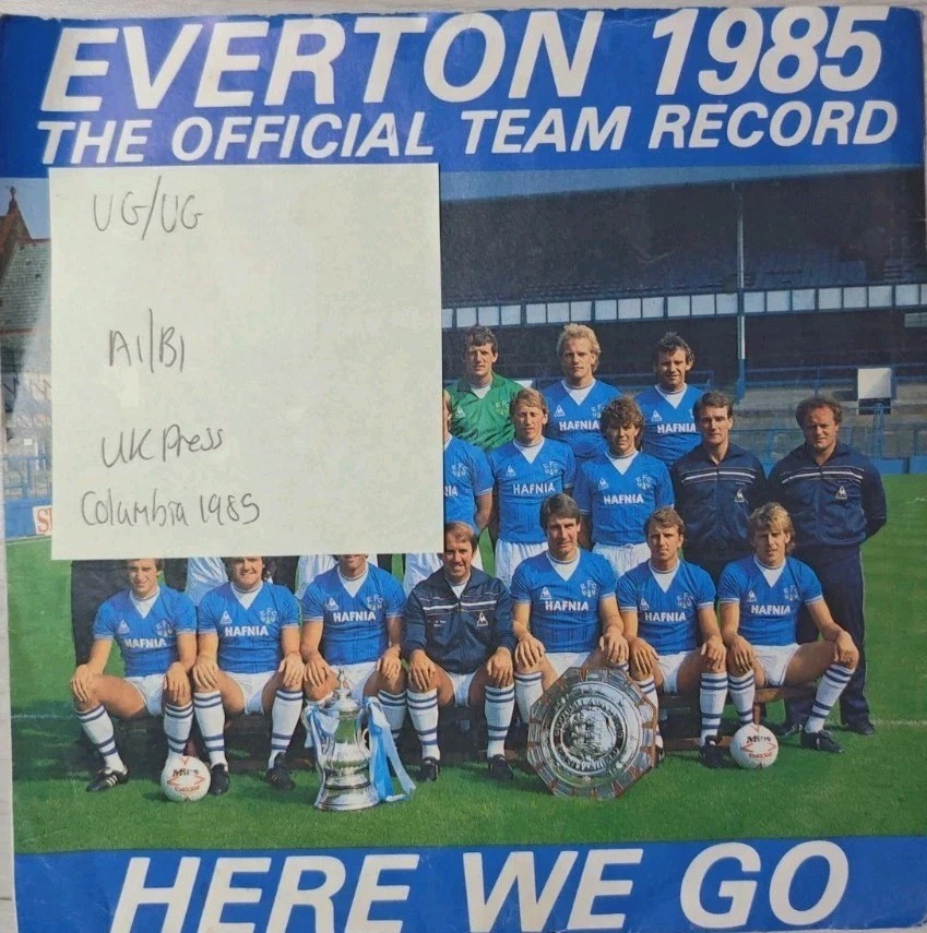 Everton Here We Go Vinyl Record VG/VG DB9106 1985 vinyl record sleeve Everton Here We Go Vinyl Record VG/VG DB9106 1985 vinyl record sleeve