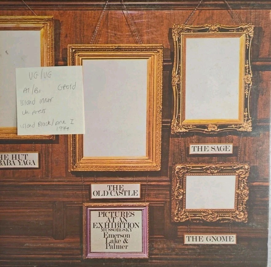 Emerson Lake & Palmer Pictures At An Exhibition Vinyl Record VG/VG K33501 1971 vinyl record sleeve Emerson Lake & Palmer Pictures At An Exhibition Vinyl Record VG/VG K33501 1971 vinyl record sleeve