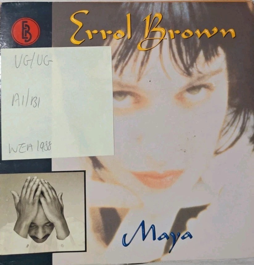 Errol Brown Maya Vinyl Record VG/VG YZ313G 1988 vinyl record sleeve Errol Brown Maya Vinyl Record VG/VG YZ313G 1988 vinyl record sleeve