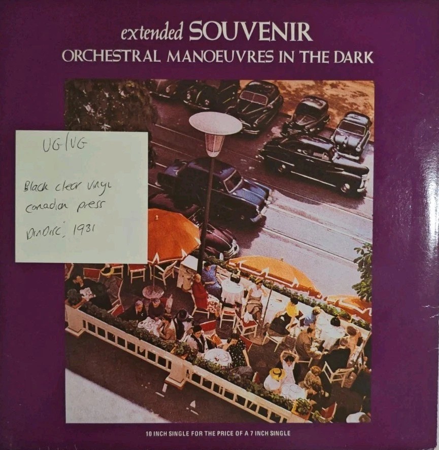 OMD Souvenir Dark Green Clear Vinyl Record VG/VG VSX1140 1981 vinyl record sleeve OMD Souvenir Dark Green Clear Vinyl Record VG/VG VSX1140 1981 vinyl record sleeve