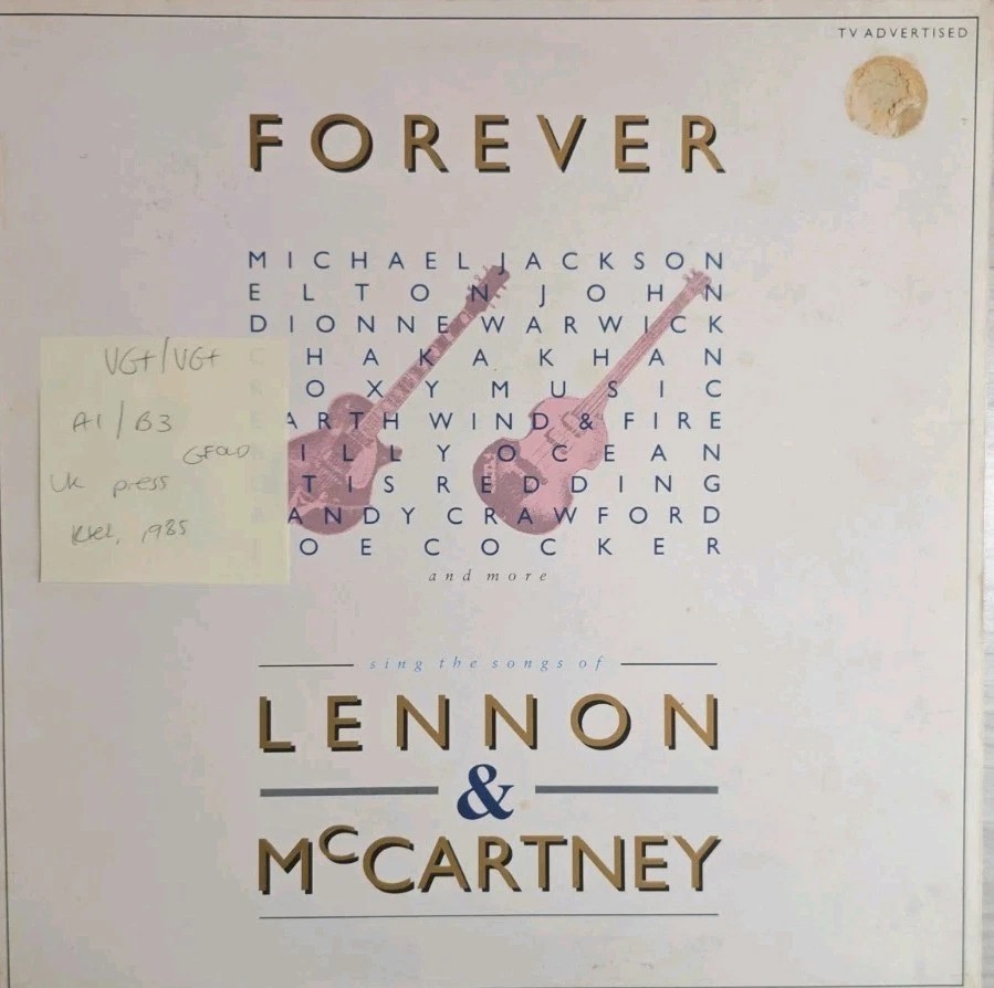 The Songs Of Lennon & McCartney Vinyl Record VG+/VG+ NE1317 1985 vinyl record sleeve The Songs Of Lennon & McCartney Vinyl Record VG+/VG+ NE1317 1985 vinyl record sleeve