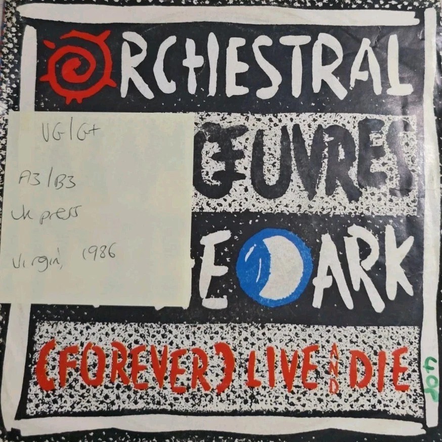 OMD Live And Die Vinyl Record VG/G+ VS 888-13 VG/G+ 1986 vinyl record sleeve OMD Live And Die Vinyl Record VG/G+ VS 888-13 VG/G+ 1986 vinyl record sleeve
