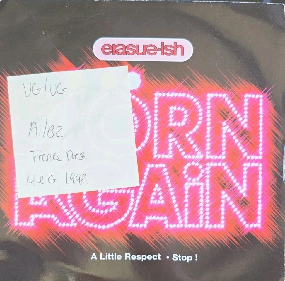 Erasure-ish Bjorn Again (A Little Respect) MAGS 32 1992 vinyl record sleeve Erasure-ish Bjorn Again (A Little Respect) MAGS 32 1992 vinyl record sleeve