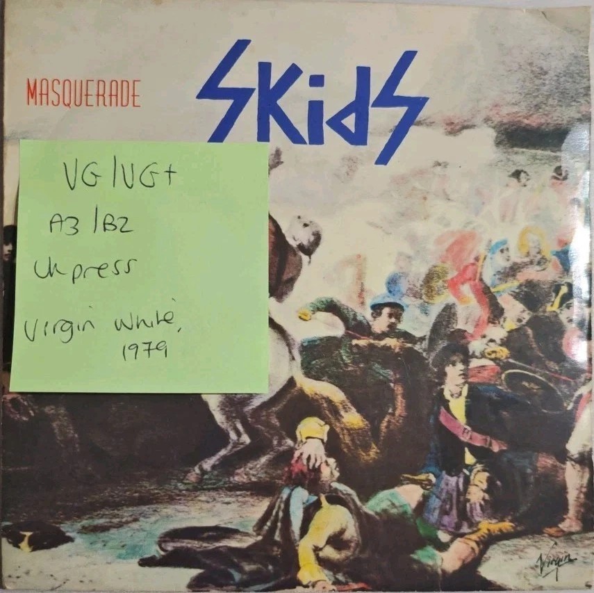 Skids Masquerade Vinyl Record VG/VG+ VS262 1979 vinyl record sleeve Skids Masquerade Vinyl Record VG/VG+ VS262 1979 vinyl record sleeve