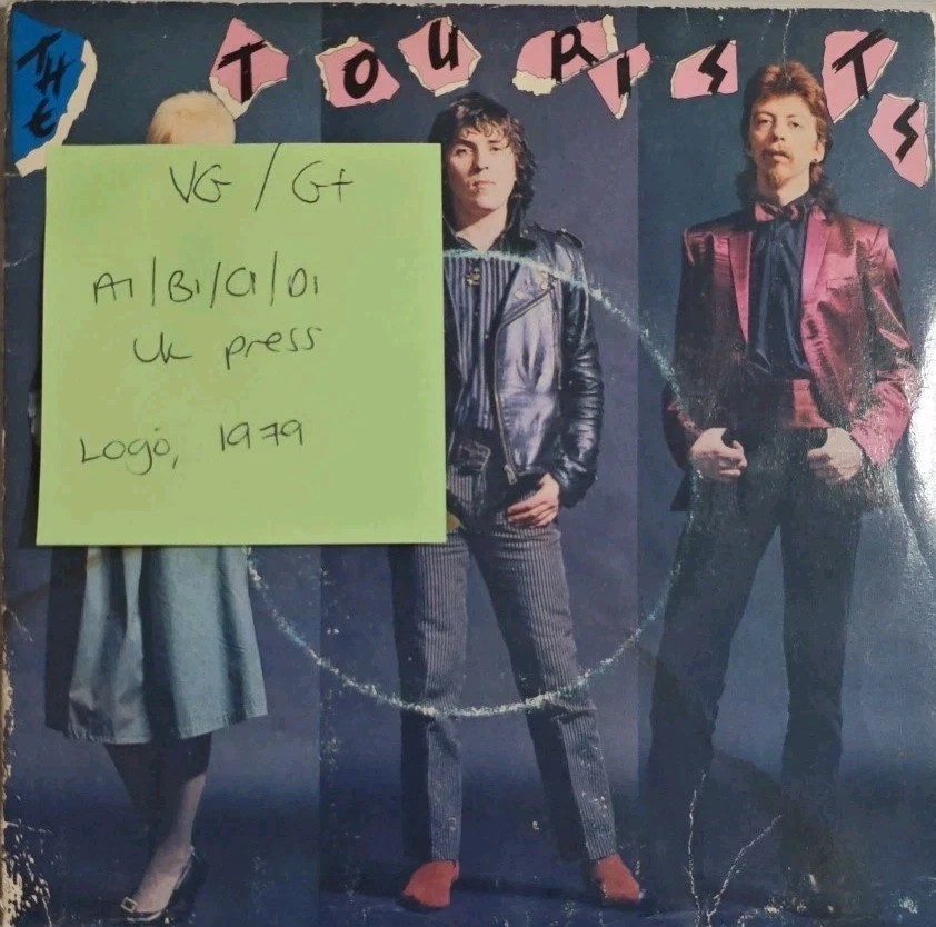 The Tourists Blind Among The Flowers Vinyl Record VG/G+ GOD350 1979 vinyl record sleeve The Tourists Blind Among The Flowers Vinyl Record VG/G+ GOD350 1979 vinyl record sleeve