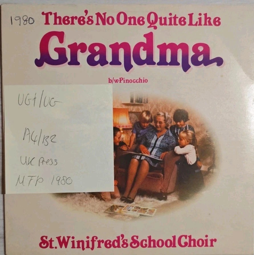 St Winifred's School Choir No One Quite Like Grandma Vinyl Record VG+/VG FP900 vinyl record sleeve St Winifred's School Choir No One Quite Like Grandma Vinyl Record VG+/VG FP900 vinyl record sleeve