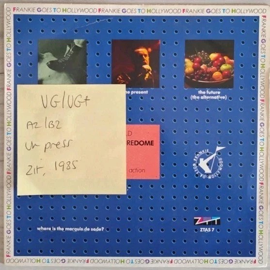 Frankie Goes To Hollywood Welcome To The Pleasuredome Vinyl Record VG/VG+ZTAS 7 vinyl record sleeve Frankie Goes To Hollywood Welcome To The Pleasuredome Vinyl Record VG/VG+ZTAS 7 vinyl record sleeve