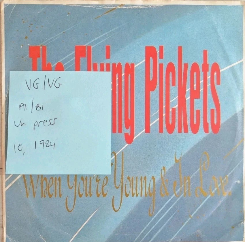 The Flying Pickets When You're Young And In Love Vinyl Record VG/VG TEN 20 1984 vinyl record sleeve The Flying Pickets When You're Young And In Love Vinyl Record VG/VG TEN 20 1984 vinyl record sleeve