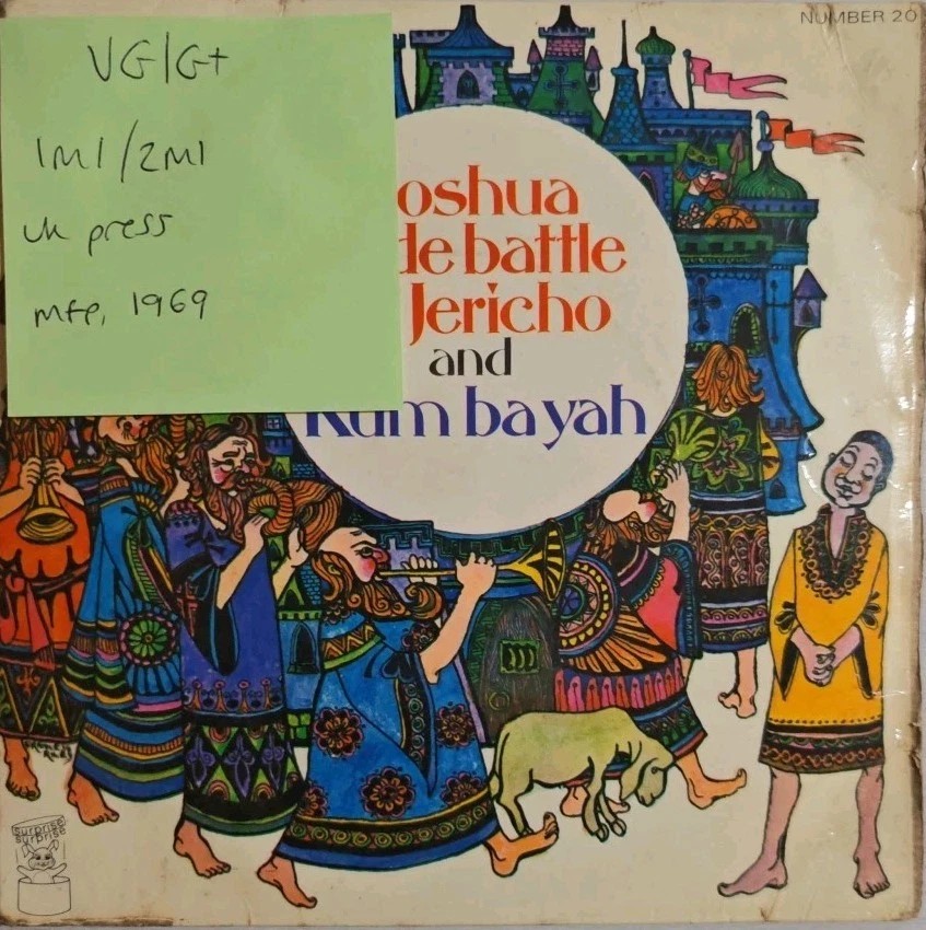 Sunbury Junior Singers Joshua Fit De Battle Jericho Vinyl Record VG/G+ NUMBER20 vinyl record sleeve Sunbury Junior Singers Joshua Fit De Battle Jericho Vinyl Record VG/G+ NUMBER20 vinyl record sleeve