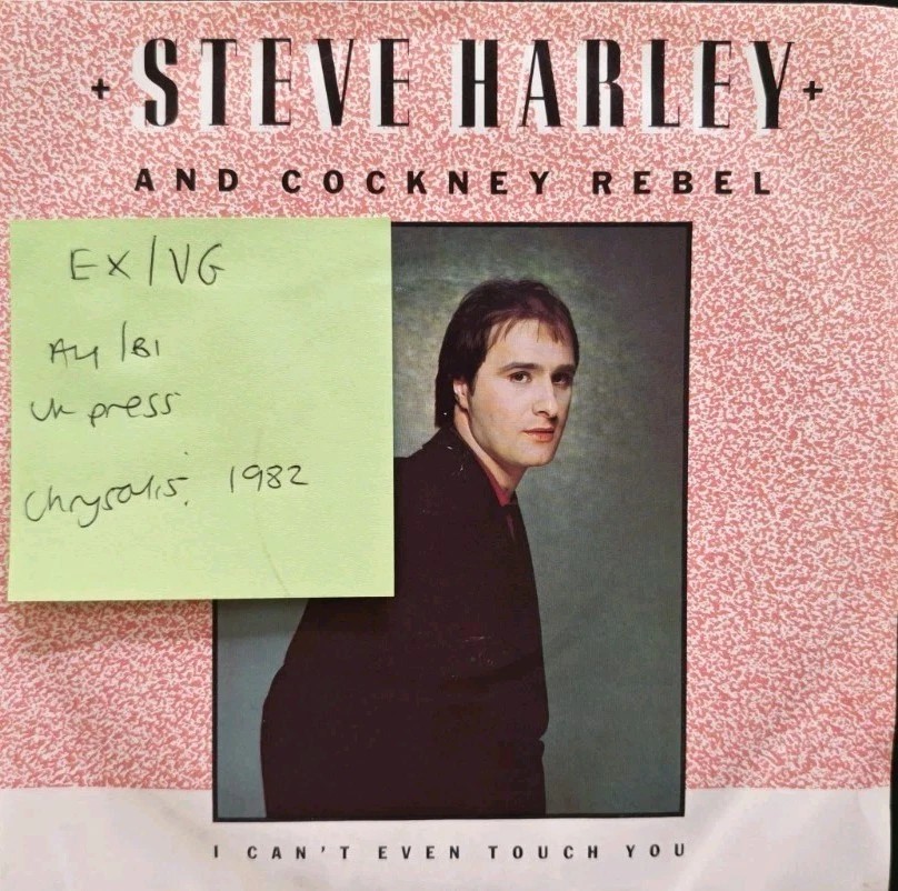 Steve Harley & Cockney Rebel I Can't Even Touch You Vinyl Record EX/VG CHS2594 vinyl record sleeve Steve Harley & Cockney Rebel I Can't Even Touch You Vinyl Record EX/VG CHS2594 vinyl record sleeve