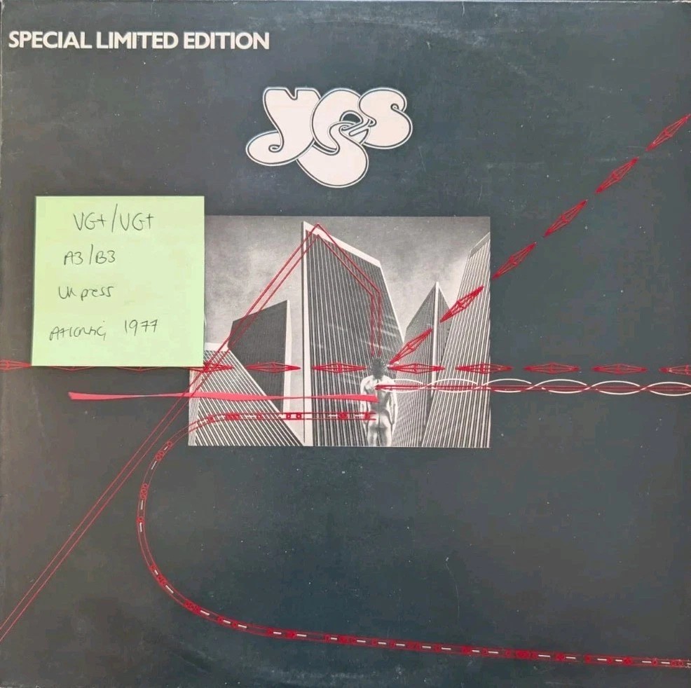 Yes Going For The One Vinyl Record 12" VG+/VG+ K11047 1977 vinyl record sleeve Yes Going For The One Vinyl Record 12" VG+/VG+ K11047 1977 vinyl record sleeve